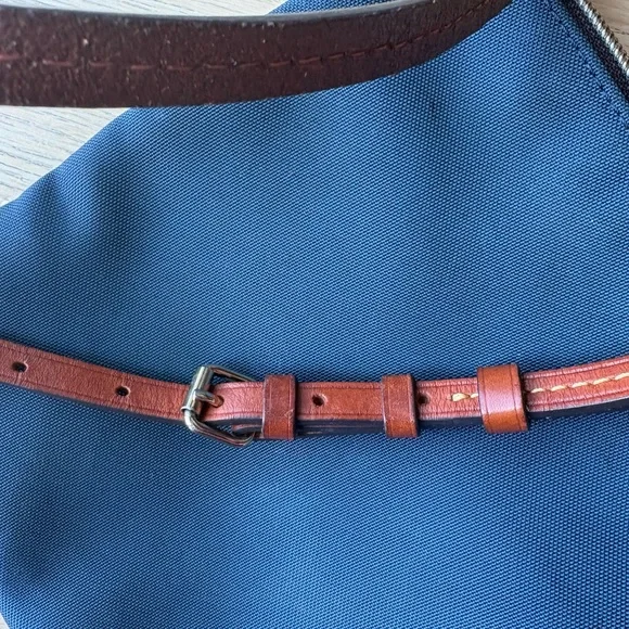 Dooney & Bourke Navy and Tan Crossbody Bag - Picture 10 of 11